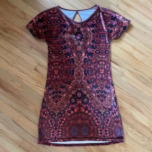 Liberated Heart Velvet Mini Dress Size M